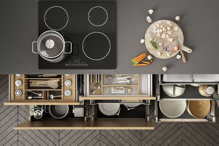 5 soluzioni salvaspazio in cucina: mobili dispensa, tavoli estraibili,  piccoli elettrodomestici - VogueXperience