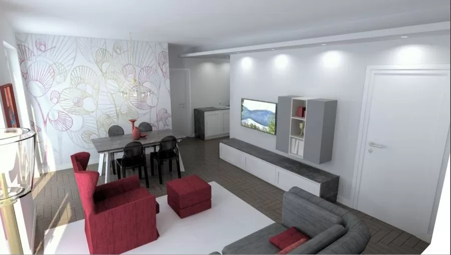 Nuova Realizzazione Living con cucina – arredamento classico-moderno