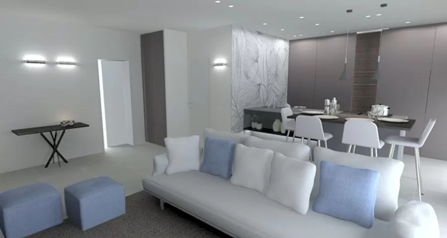 Living e cucina open space