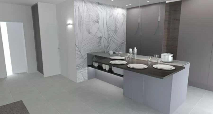 Living e cucina open space